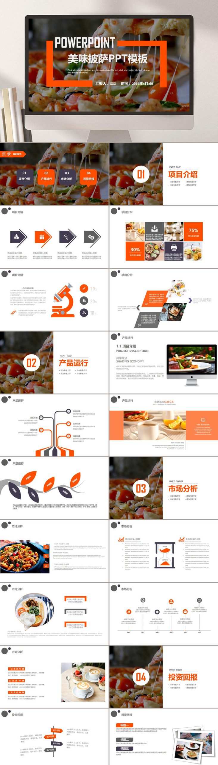 美味披萨PPT